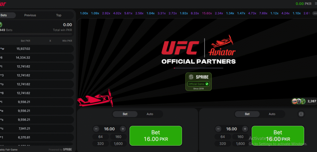 screenshot of Aviator gameplay in CK999 Game APK 2026 platform