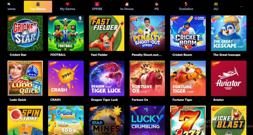 Dashboard of Jeekho Game APK