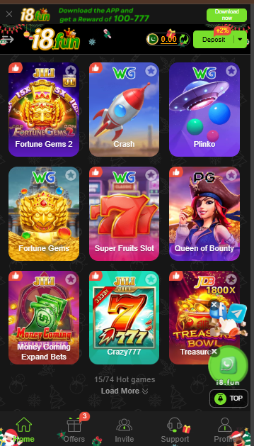 Interface of I8.Fun Game Download APK