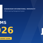KIU LMS 2026 | student guide featured image with Karakoram International University official logo